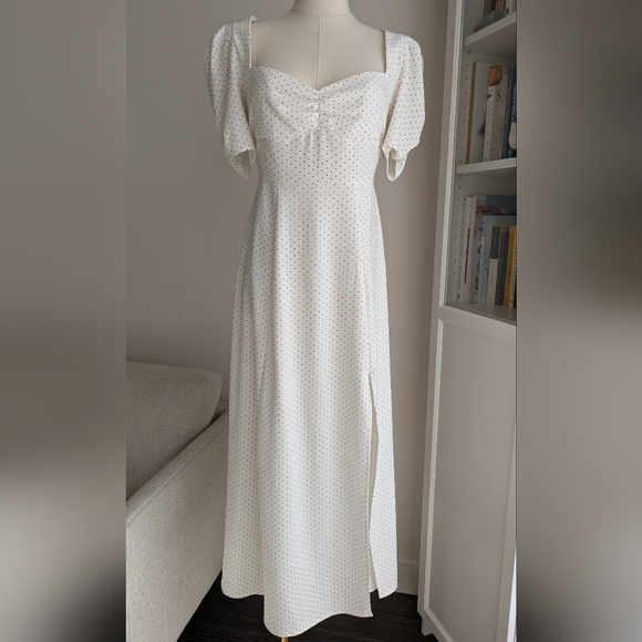 DANIELLE BERNSTEIN Puff Sleeve Midi Dress - Picture 8 of 9